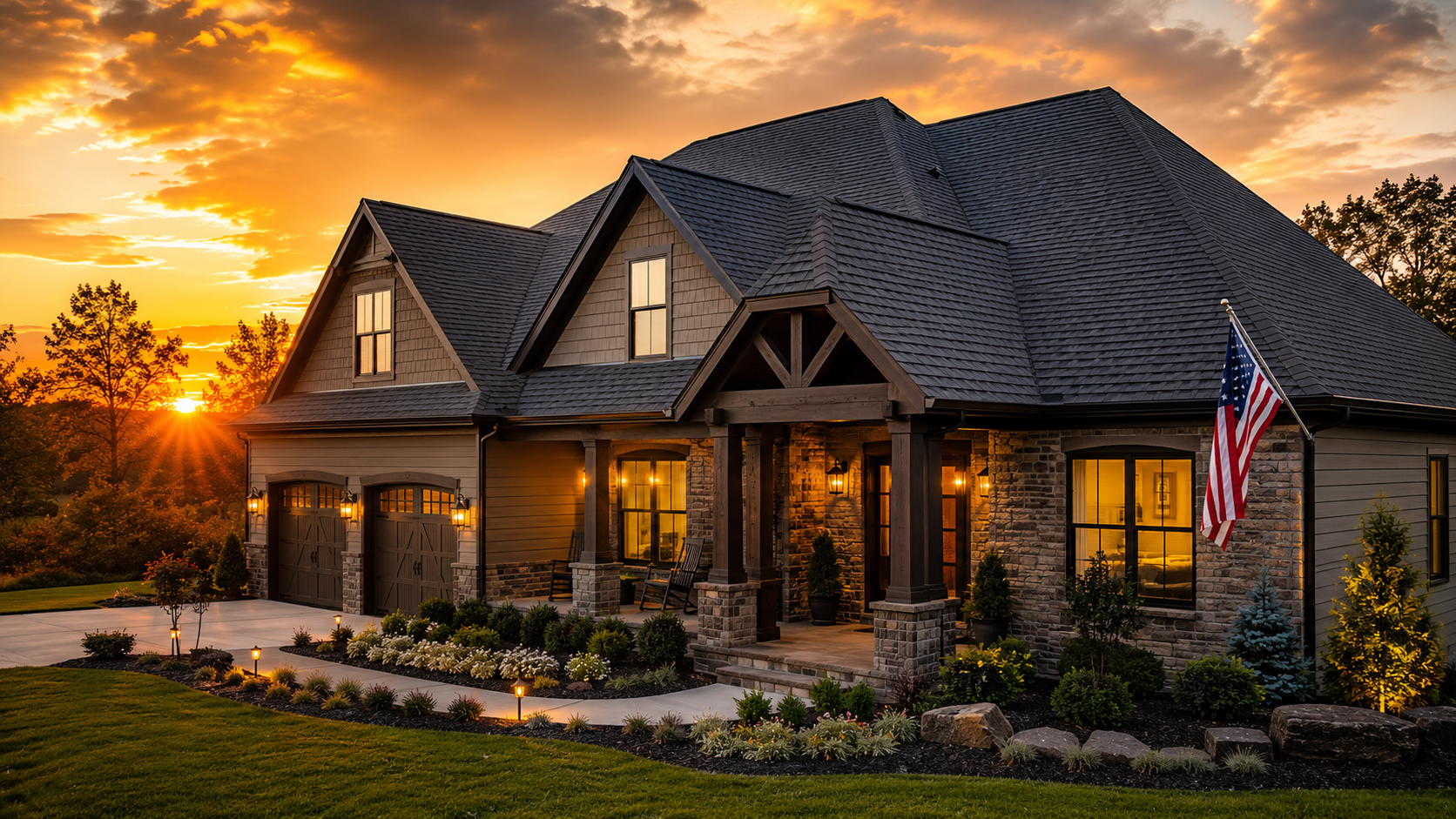 Beautiful North Alabama home protected by Yellowhammer Roofing