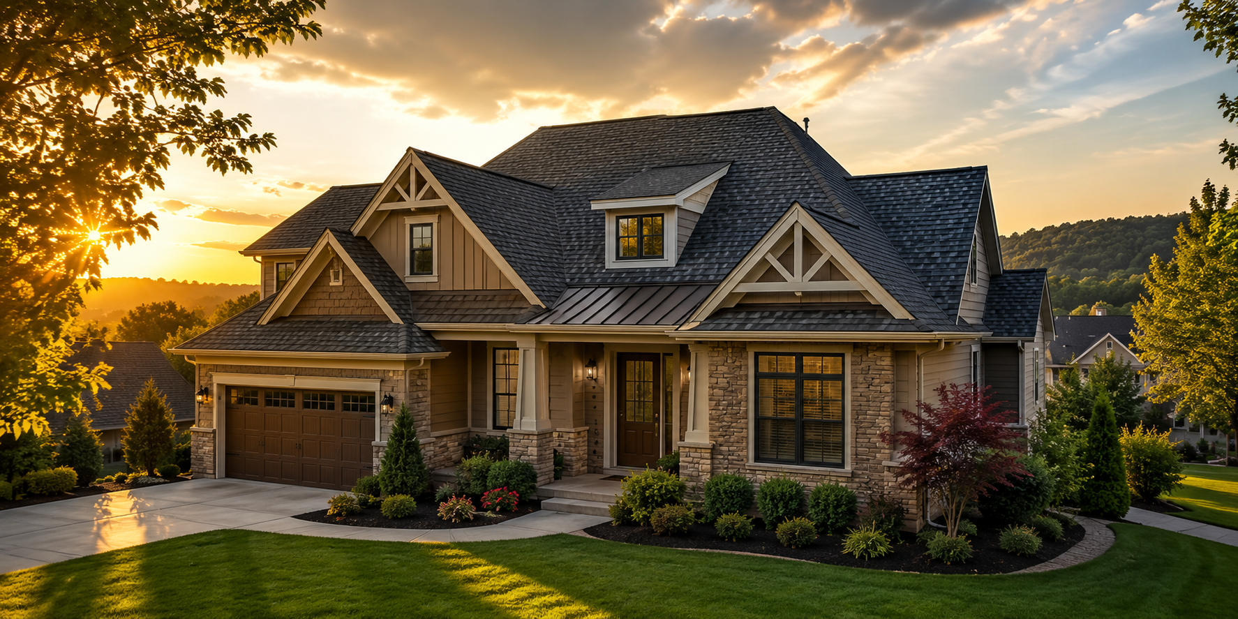 Residential roofing installation by Yellowhammer Roofing